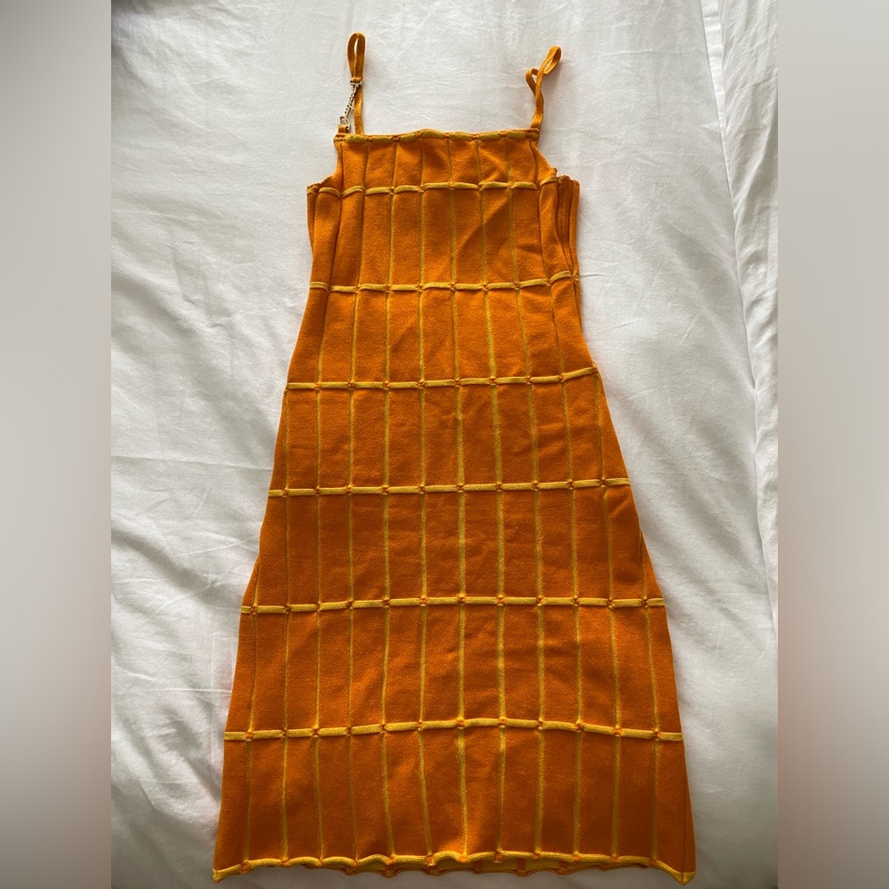 Jacquemus Tangerine and Sunburst Mini Dress - Picture 2 of 4